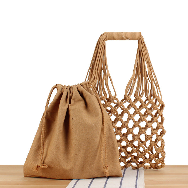 Foldable shopping bag with practical inner pouch LoungeYard — product view 5