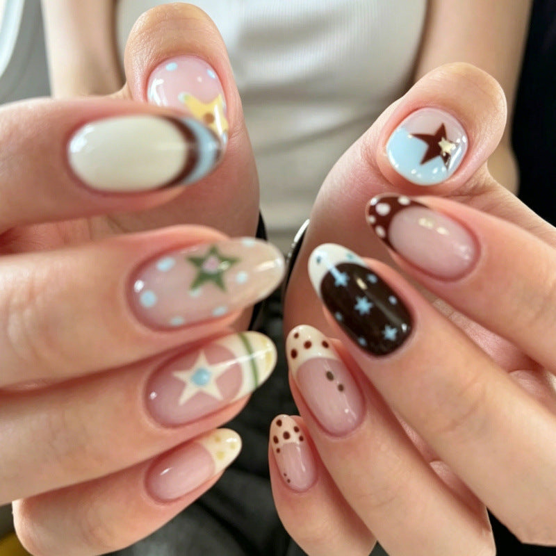 Creative Star Pattern Press-On Nail Set — product view 1