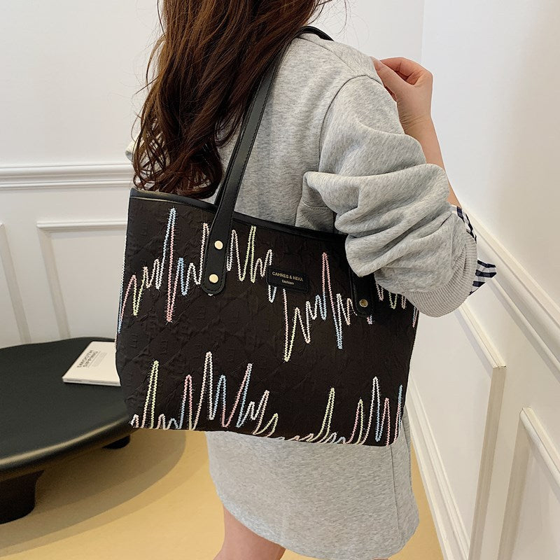 Stylish Art-Inspired Tote Bag LoungeYard — product view 3