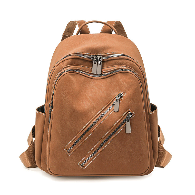 Versatile Multi-Pocket Zippered Backpack LoungeYard — product view 3