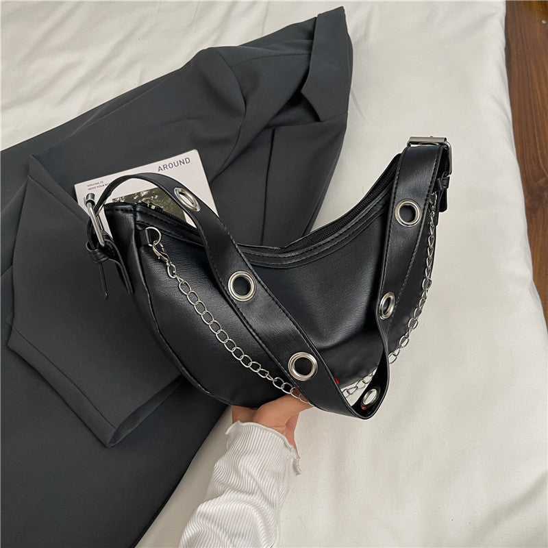 Modern Chain-Handled Hobo Bag LoungeYard — product view 2