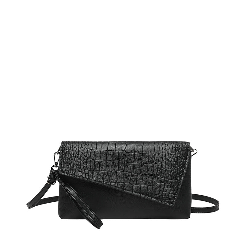 Croc-Embossed Clutch Handbag — product view 5