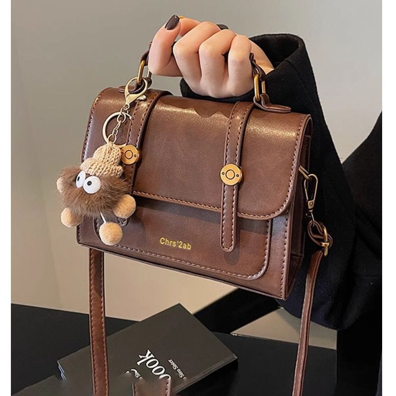 Structured Faux Leather Handbag LoungeYard — product view 1