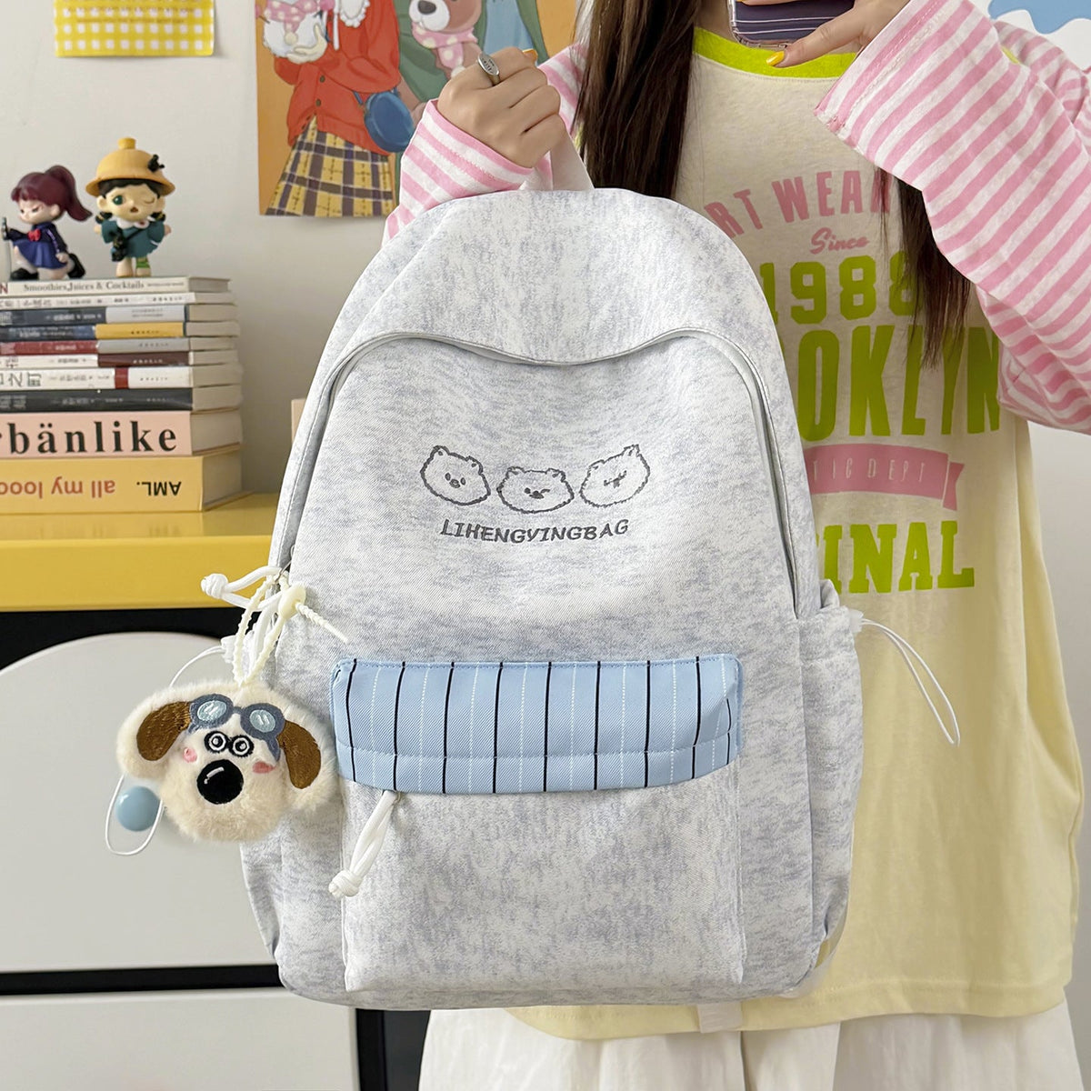 Fun-Themed Casual Backpack LoungeYard 1791204849 — product view 1