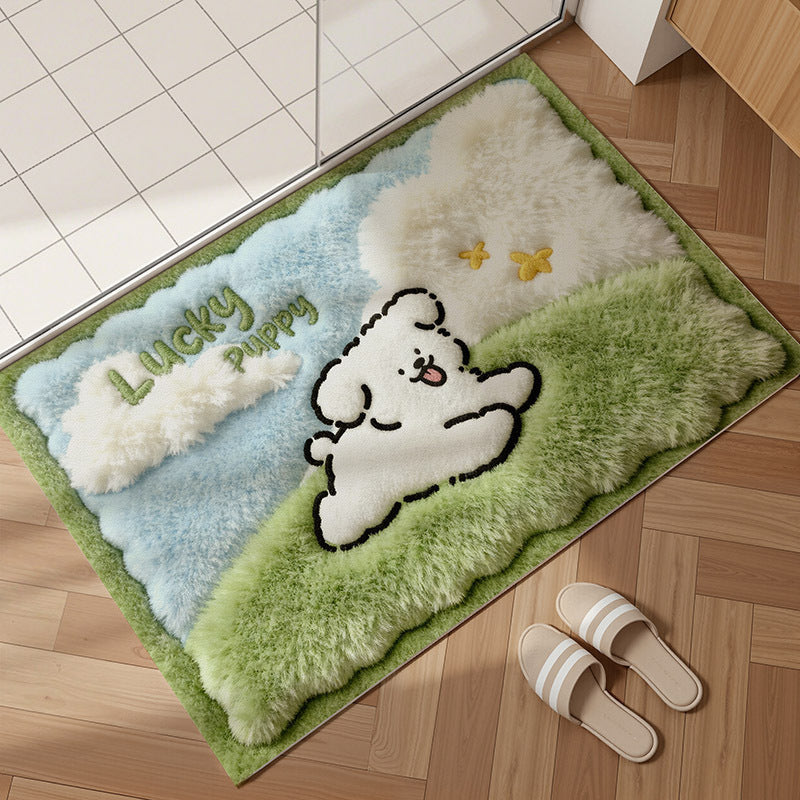 Plush Bear Pattern Bath Mat — product view 2