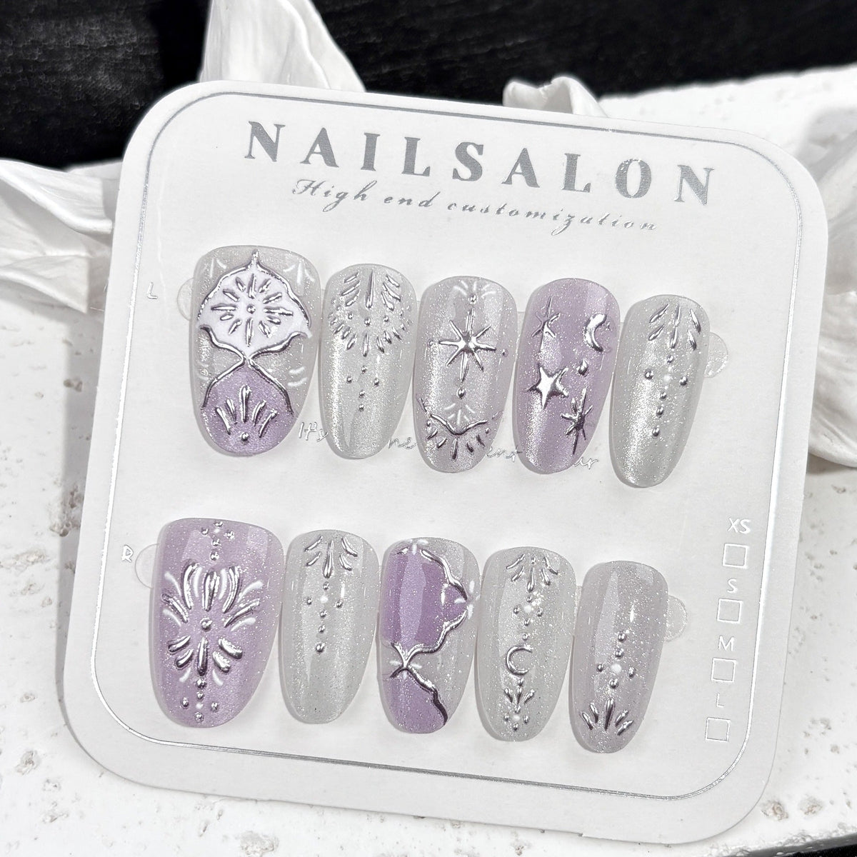 Elegantly Embellished Press-On Nail Set — product view 5