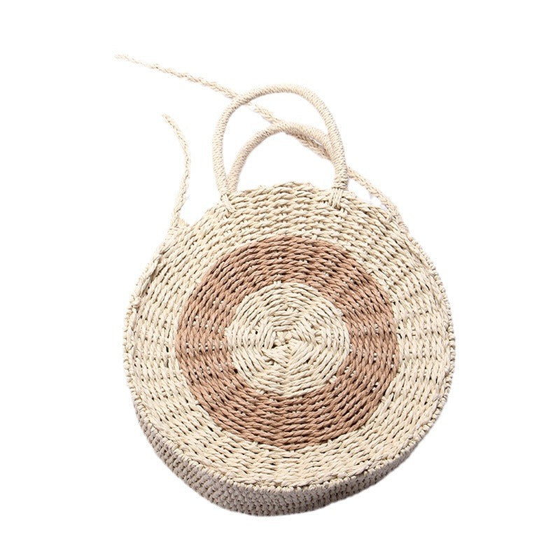 Handcrafted Round Wicker Bag LoungeYard — product view 5
