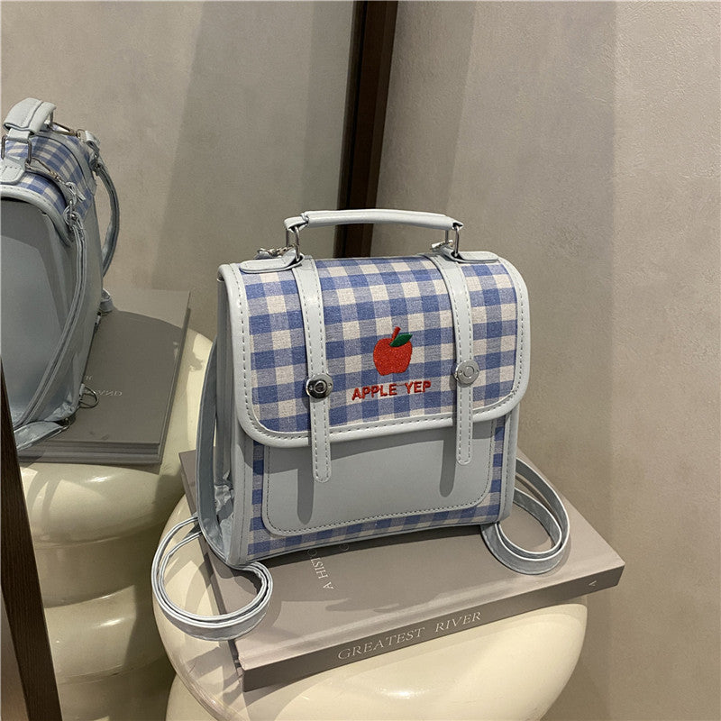 Playful Checked Mini Backpack LoungeYard — product view 4