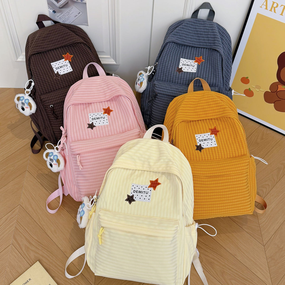 Fun Embroidered Backpack LoungeYard — product view 4