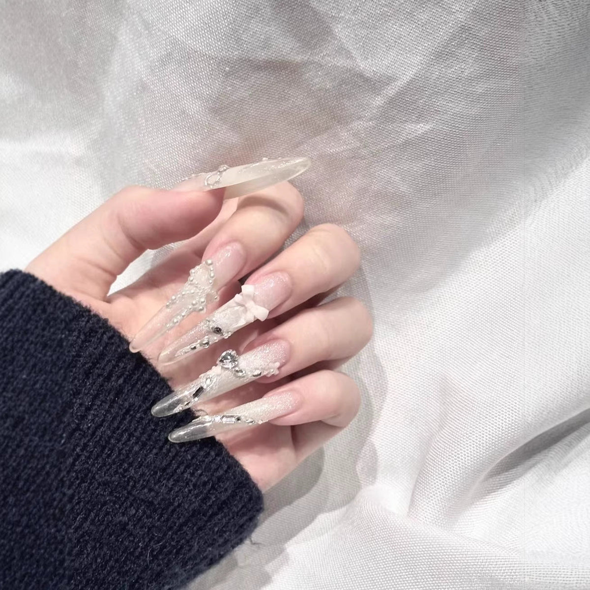 Elegant Decorative Acrylic Nail Extensions — product view 3