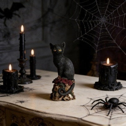 Decorative Black Cat Figurine Bowlift — product view 6