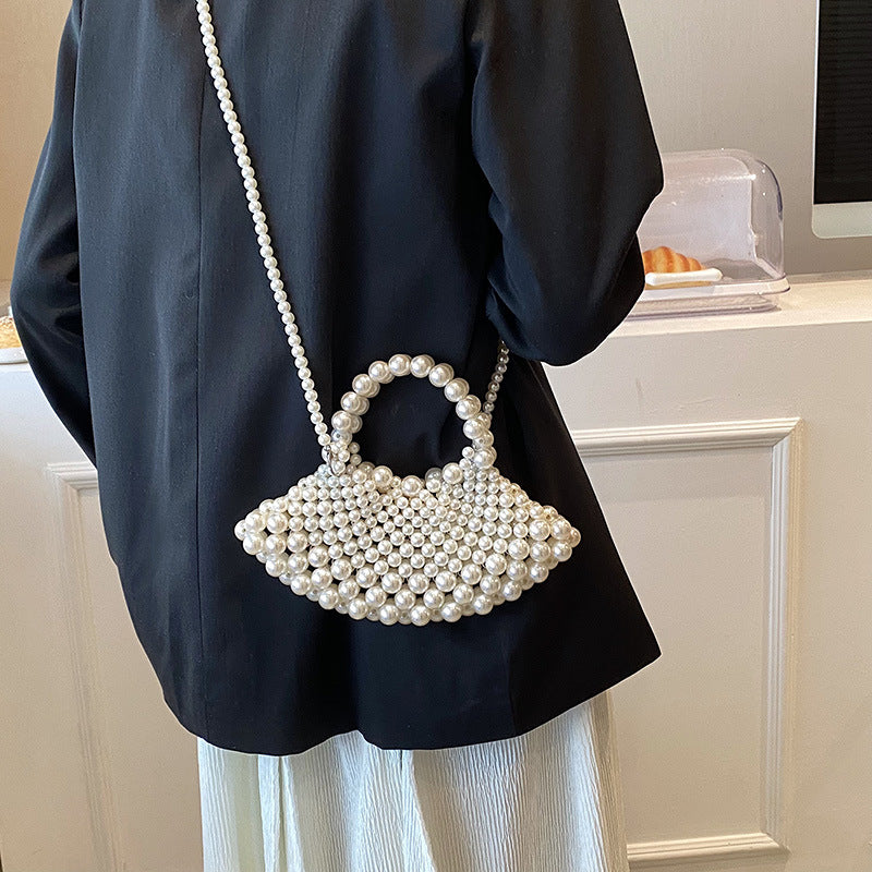 Elegant Pearl-Detail Handbag — product view 4