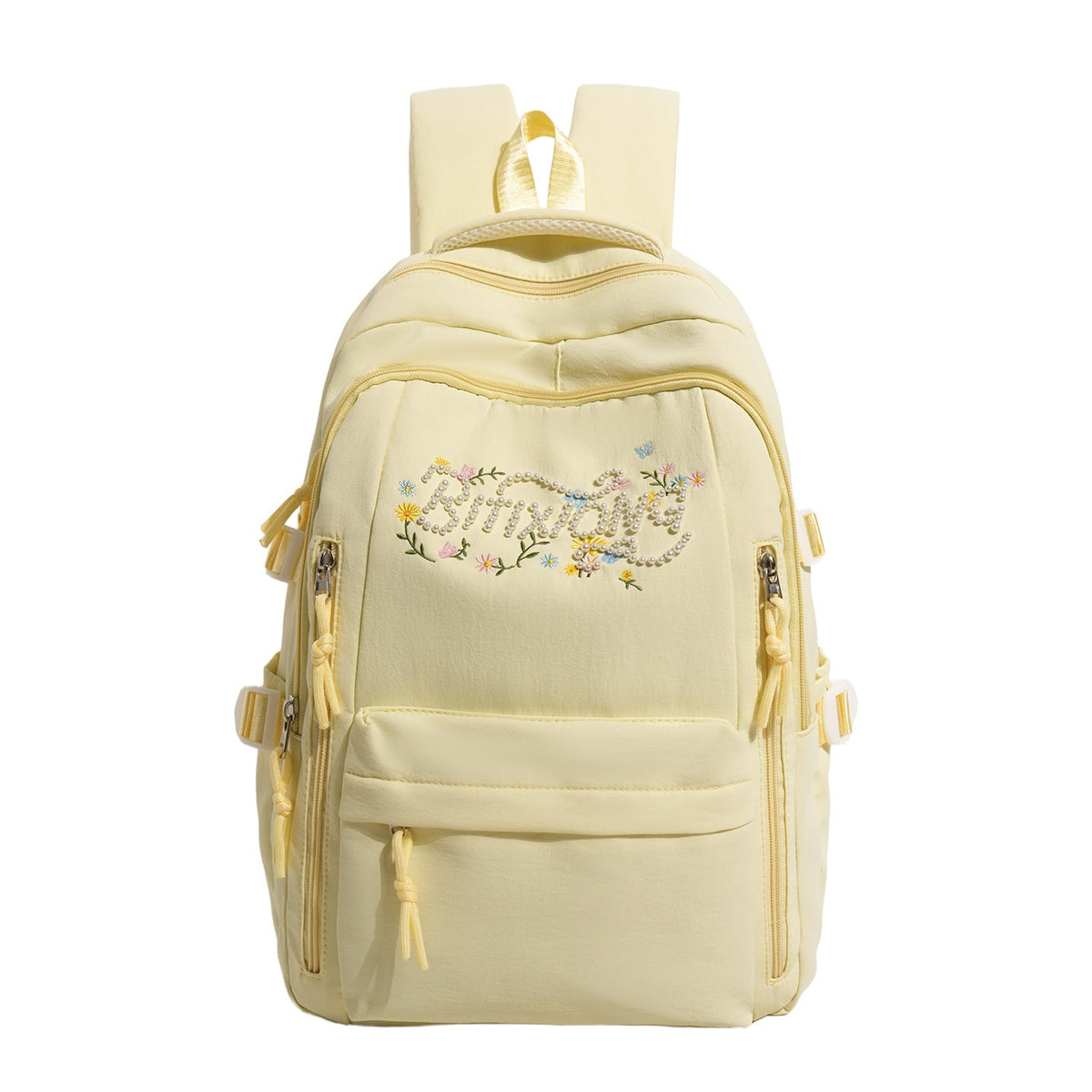 Embroidered Multi-Pocket Backpack LoungeYard — product view 5