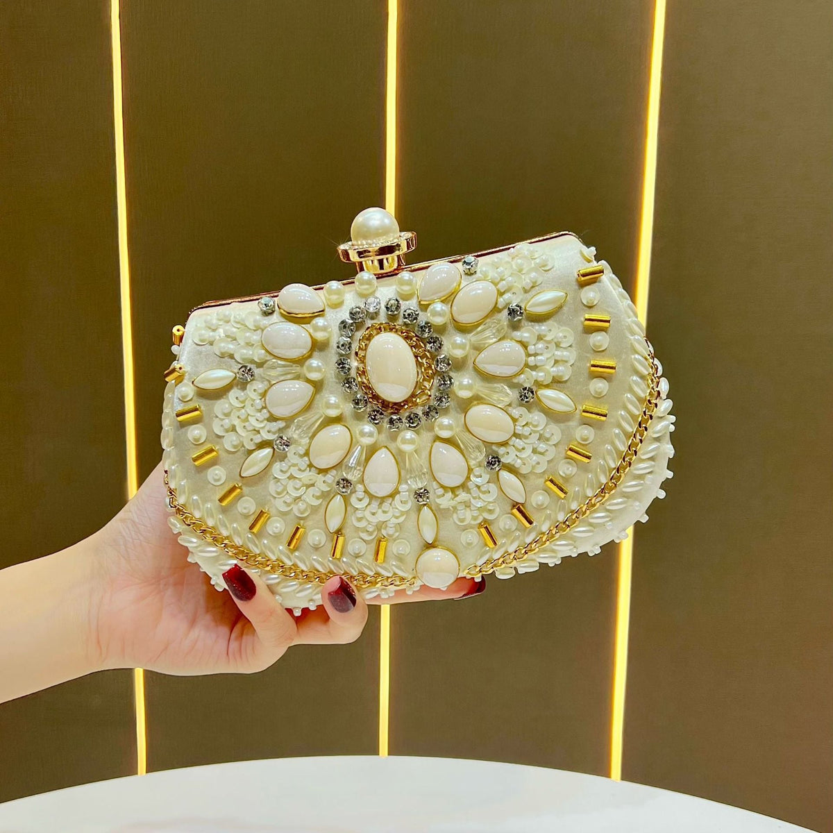 Ornate Decorative Evening Clutch — product view 6