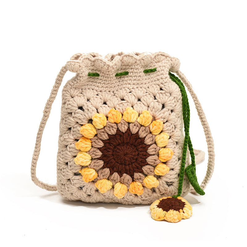 Handcrafted Crochet Bucket Bag — product view 5