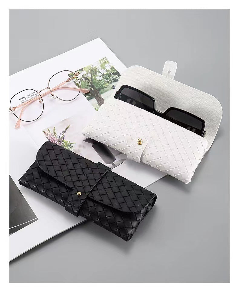 Woven Leather Clutch LoungeYard — product view 1