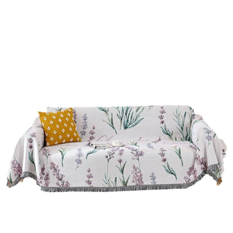Floral Patterned Sofa Throw Blanket — product view 5