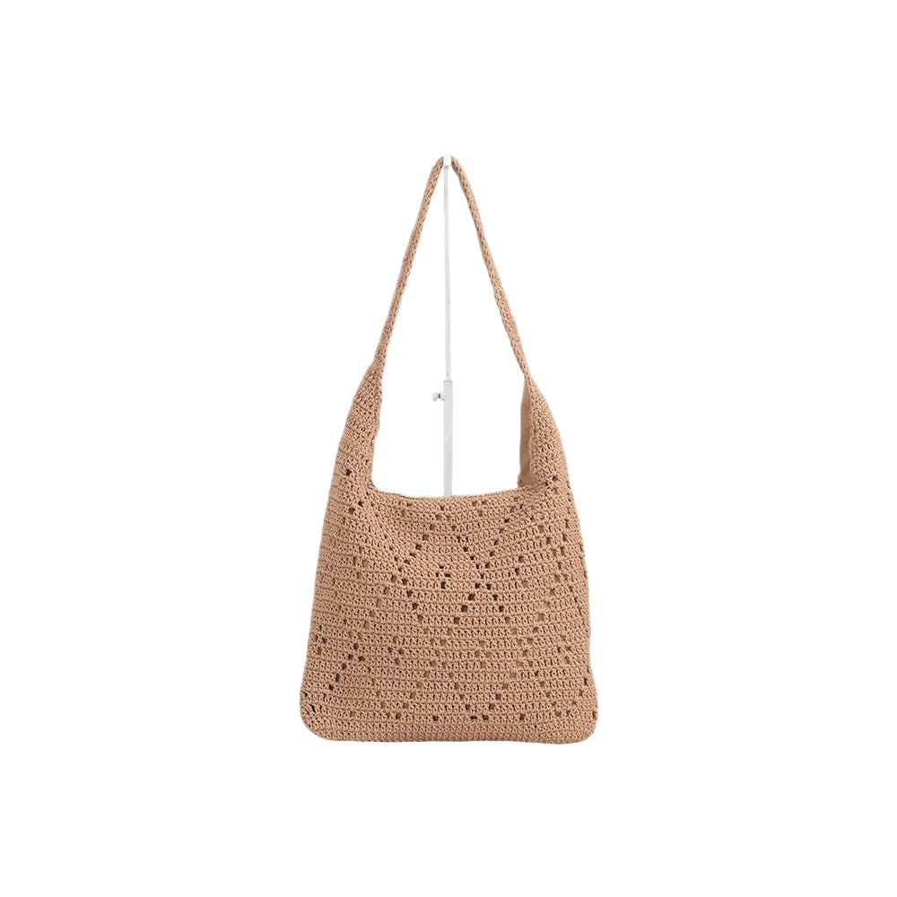 Handcrafted straw shoulder bag LoungeYard — product view 5