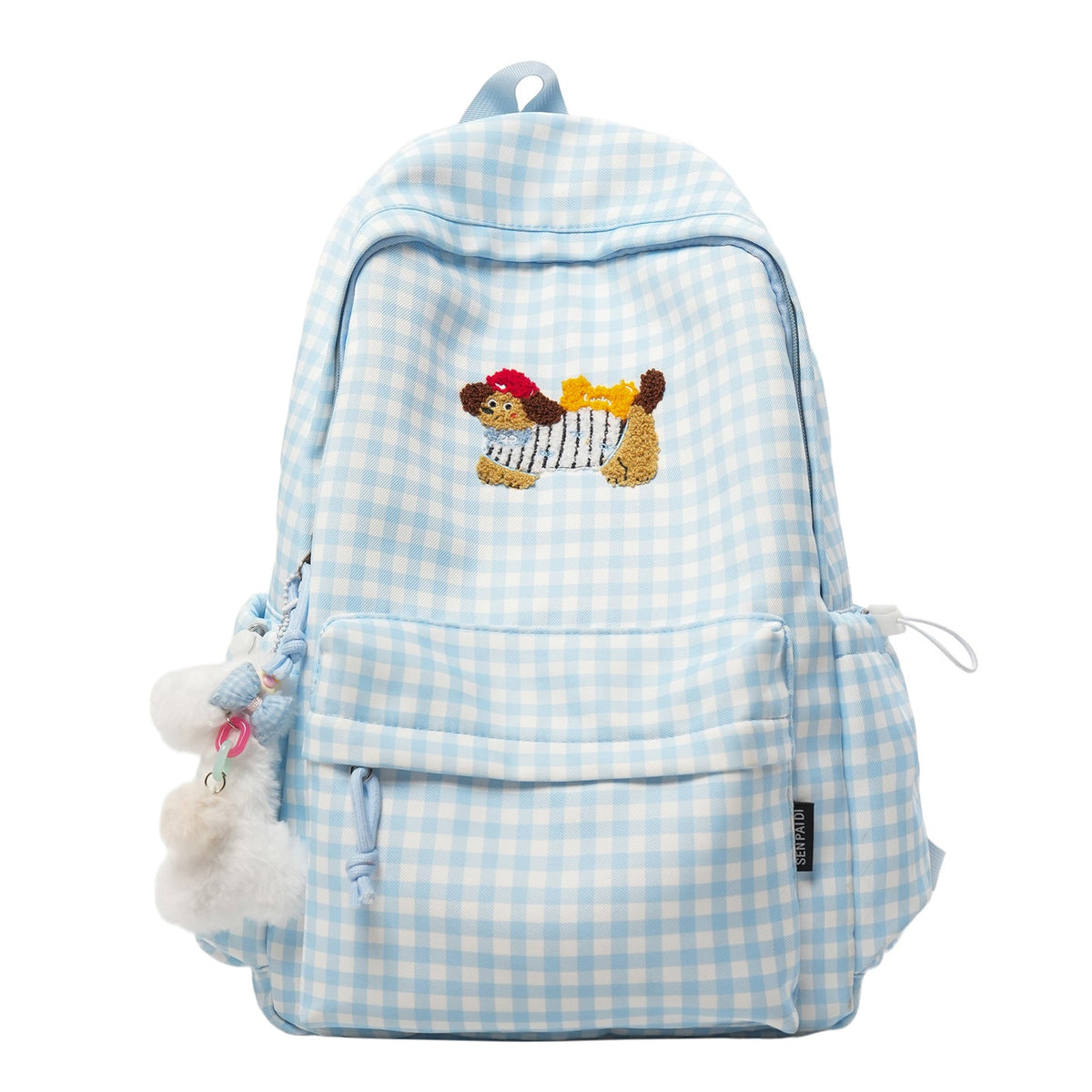 Playful Character Embroidered Backpack — product view 1