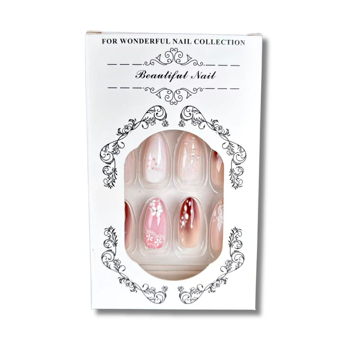 Decorative Floral-Inspired Press-On Nail Set — product view 5