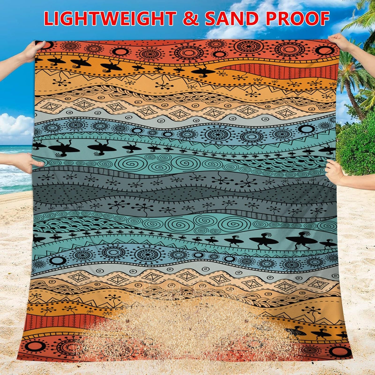 Women's lightweight and durable picnic blanket LoungeYard — product view 2