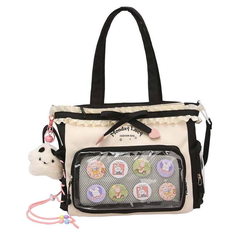 Cute Animal-Themed Tote Bag LoungeYard — product view 7