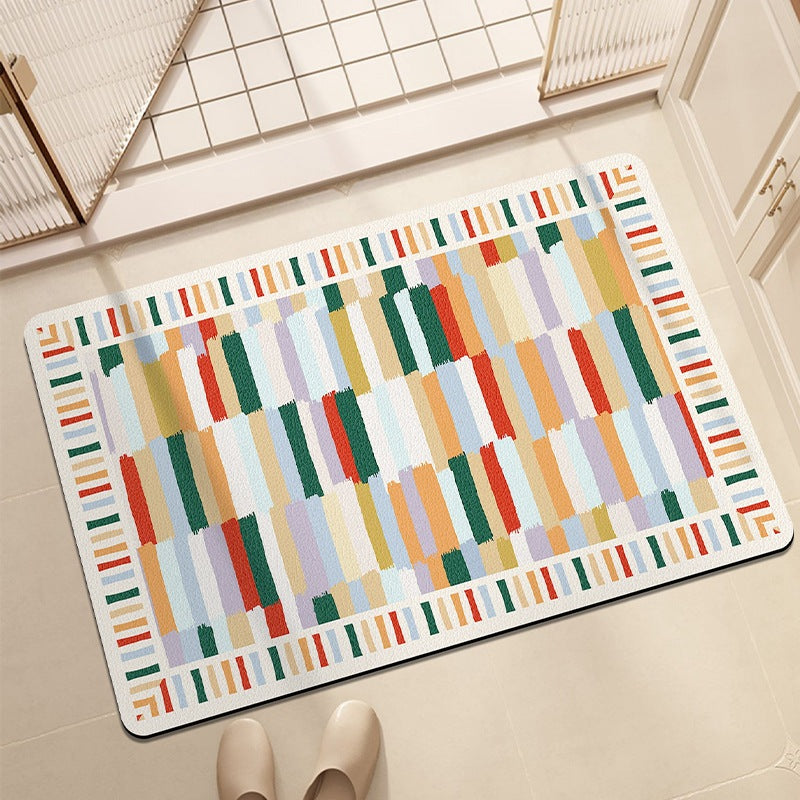 Stylish Geometric Pattern Bath Mat — product view 6