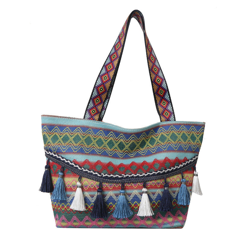 Bohemian Patterned Tote Bag — product view 1