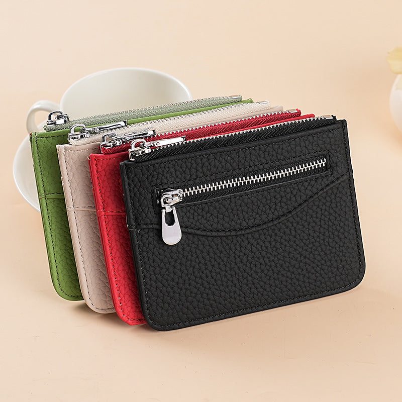 Textured Leather Cardholder — product view 7