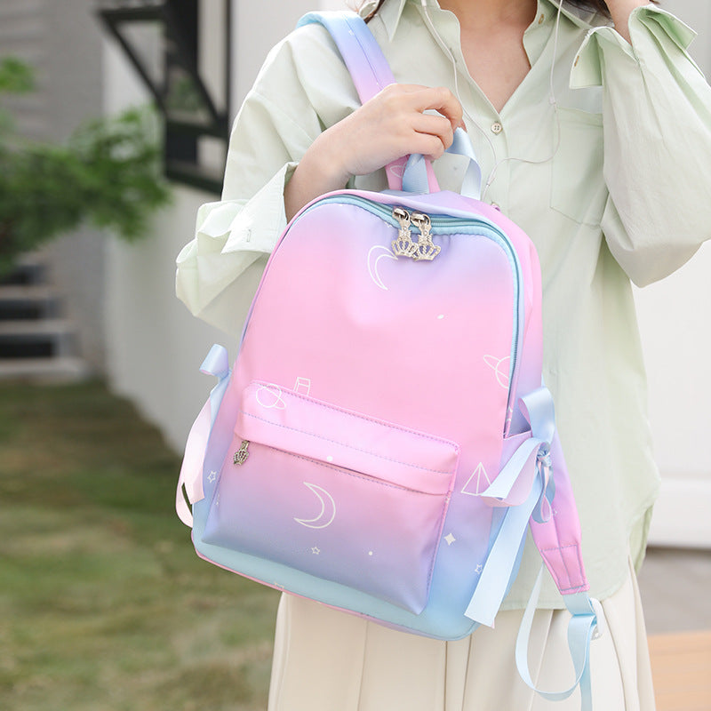 Stylish Galaxy Print Backpack LoungeYard — product view 2