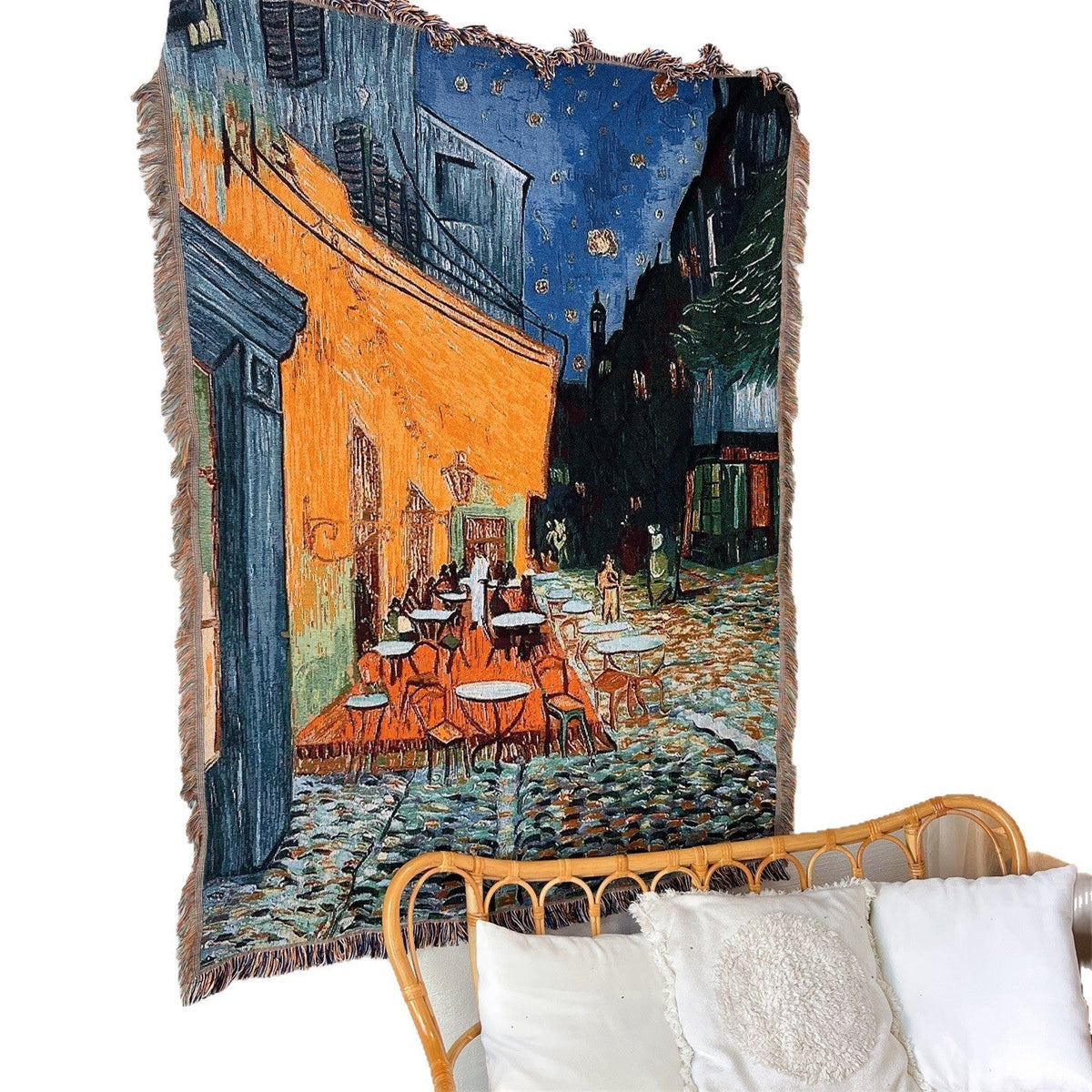 Artistic Vintage-Inspired Tapestry Throw Blanket — product view 5