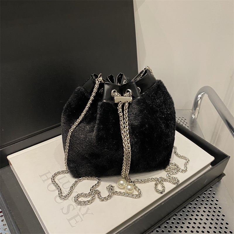 Faux Fur Bucket Bag — product view 5