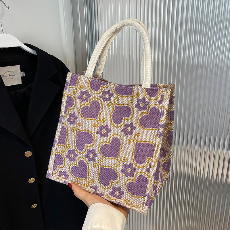 Casual Heart Pattern Tote Bag — product view 7