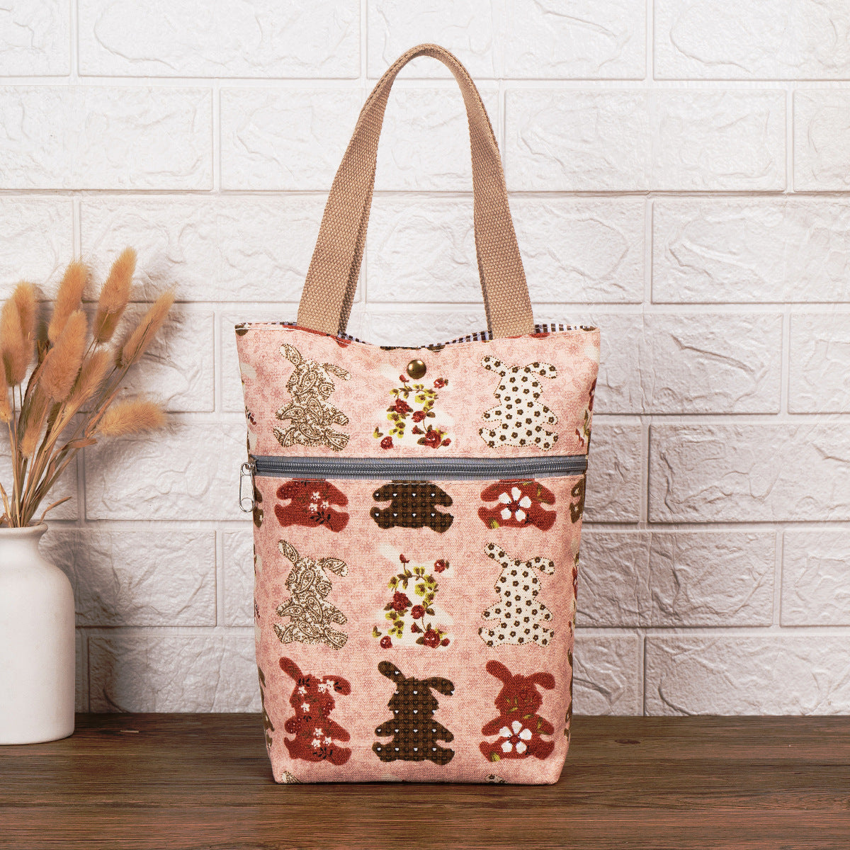 Cat Print Insulated Lunch Bag LoungeYard — product view 6