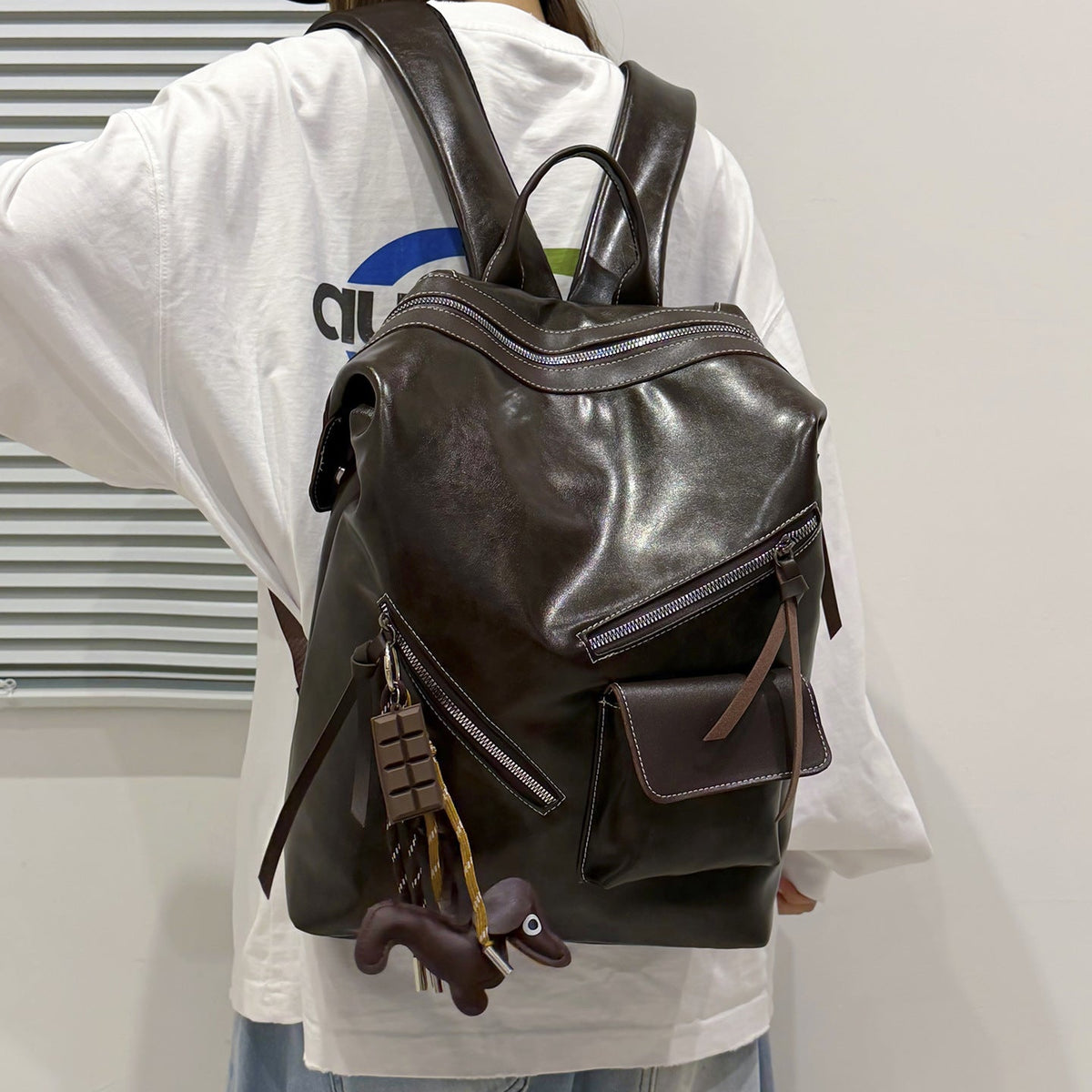 Chic Multi-Pocket Backpack LoungeYard — product view 3