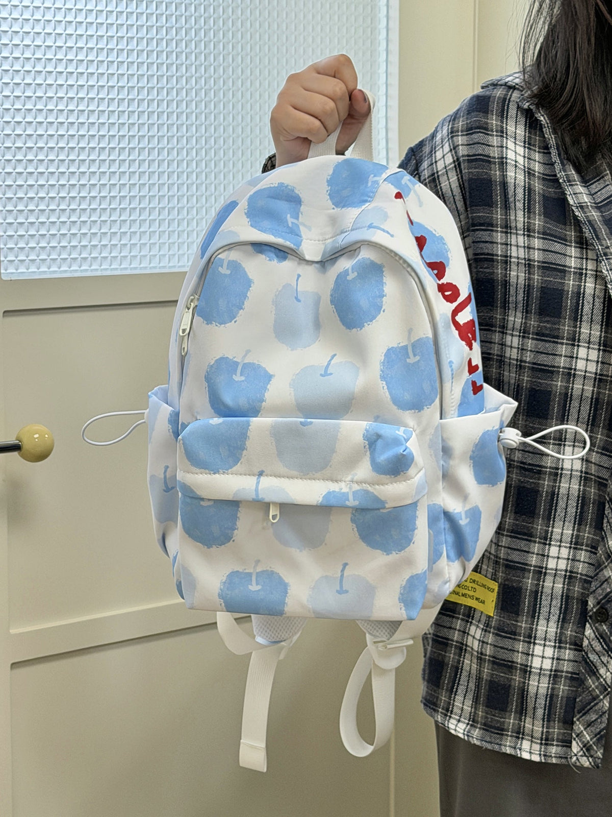 Playful Apple-Patterned Backpack LoungeYard — product view 5