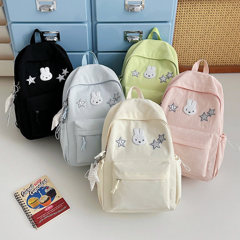 Cute Bunny-Embellished Backpack LoungeYard — product view 4