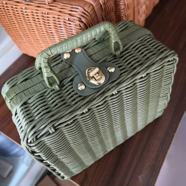 Chic Woven Storage Handbag LoungeYard — product view 6