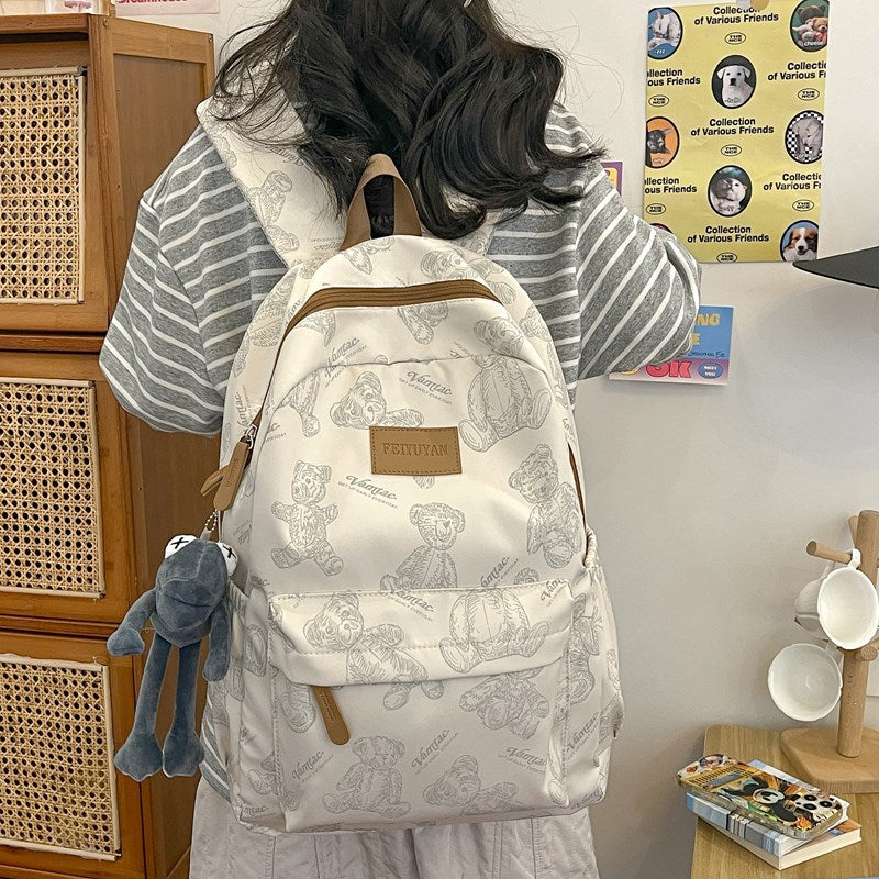 Fun Illustrated Character Backpack LoungeYard — product view 1