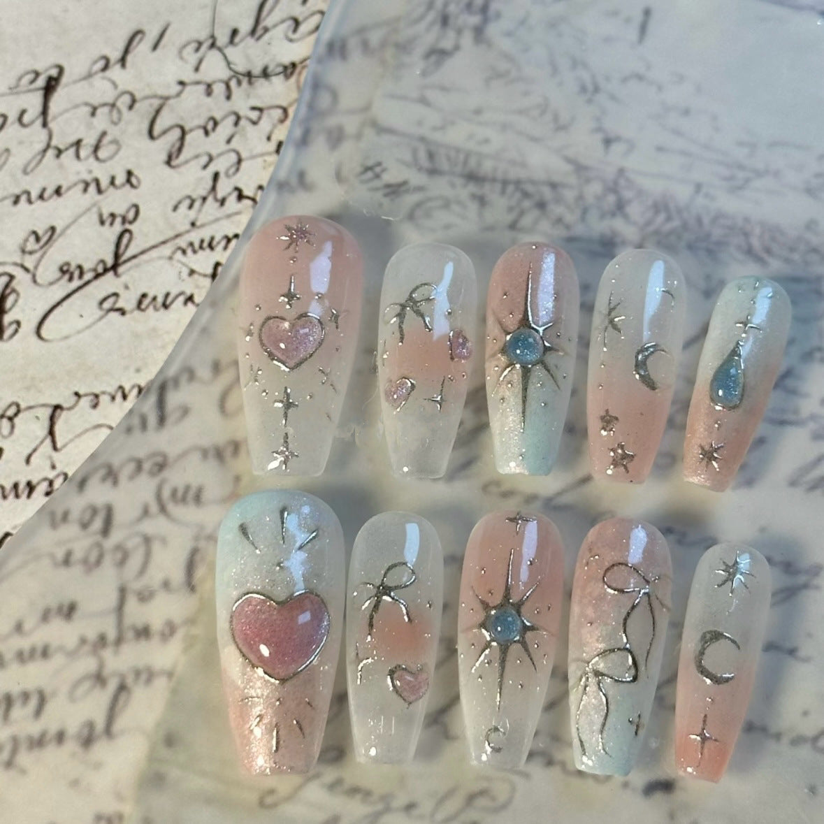Celestial-Themed Press-On Nail Art Set — product view 2