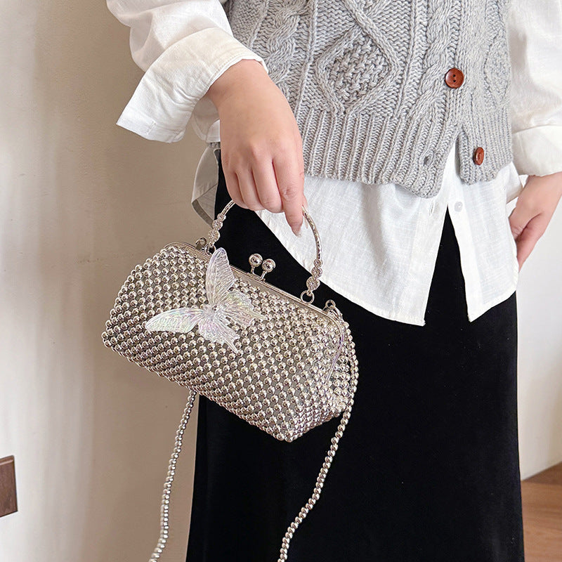 Elegant Beaded Butterfly Evening Handbag — product view 5