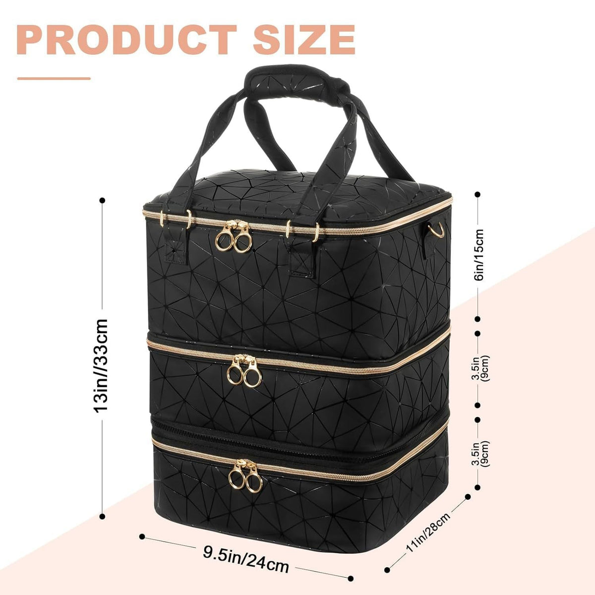 Cosmetic storage bag with multiple compartments LoungeYard — product view 4