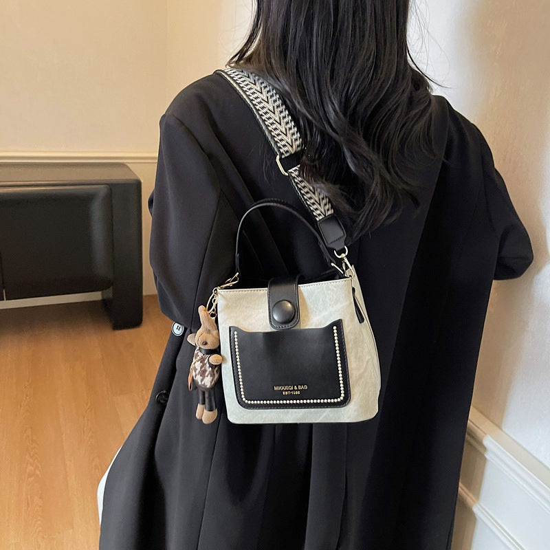 Chic Structured Mini Bucket Bag LoungeYard — product view 3