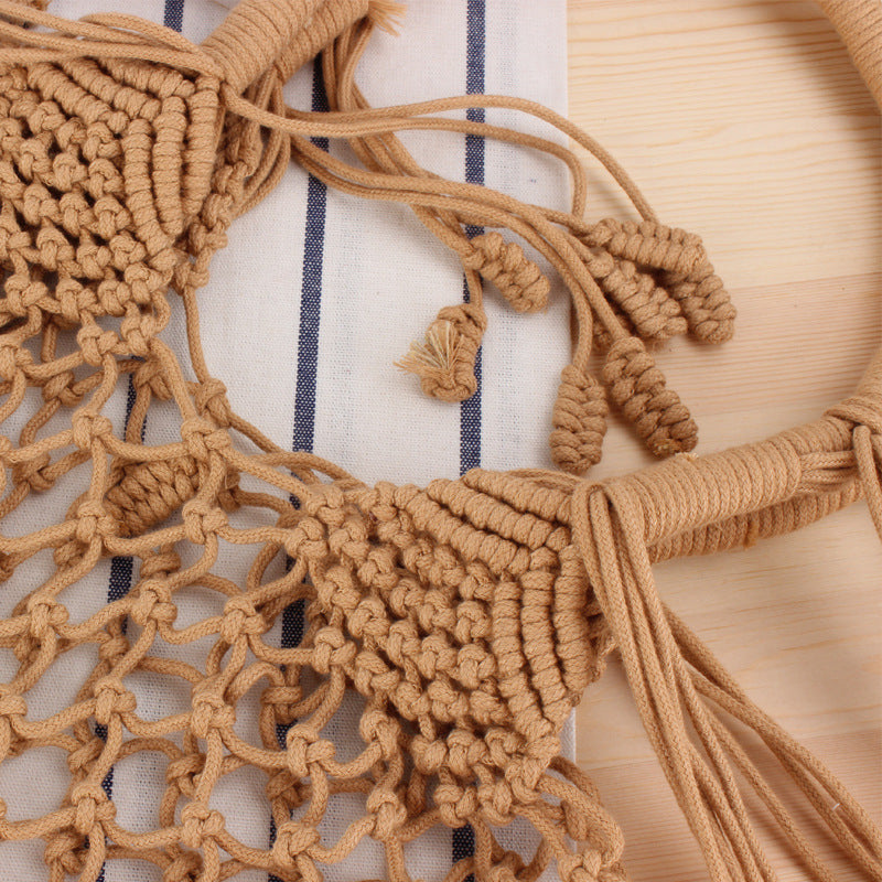 Macrame Tote Bag with Inner Pocket LoungeYard — product view 7