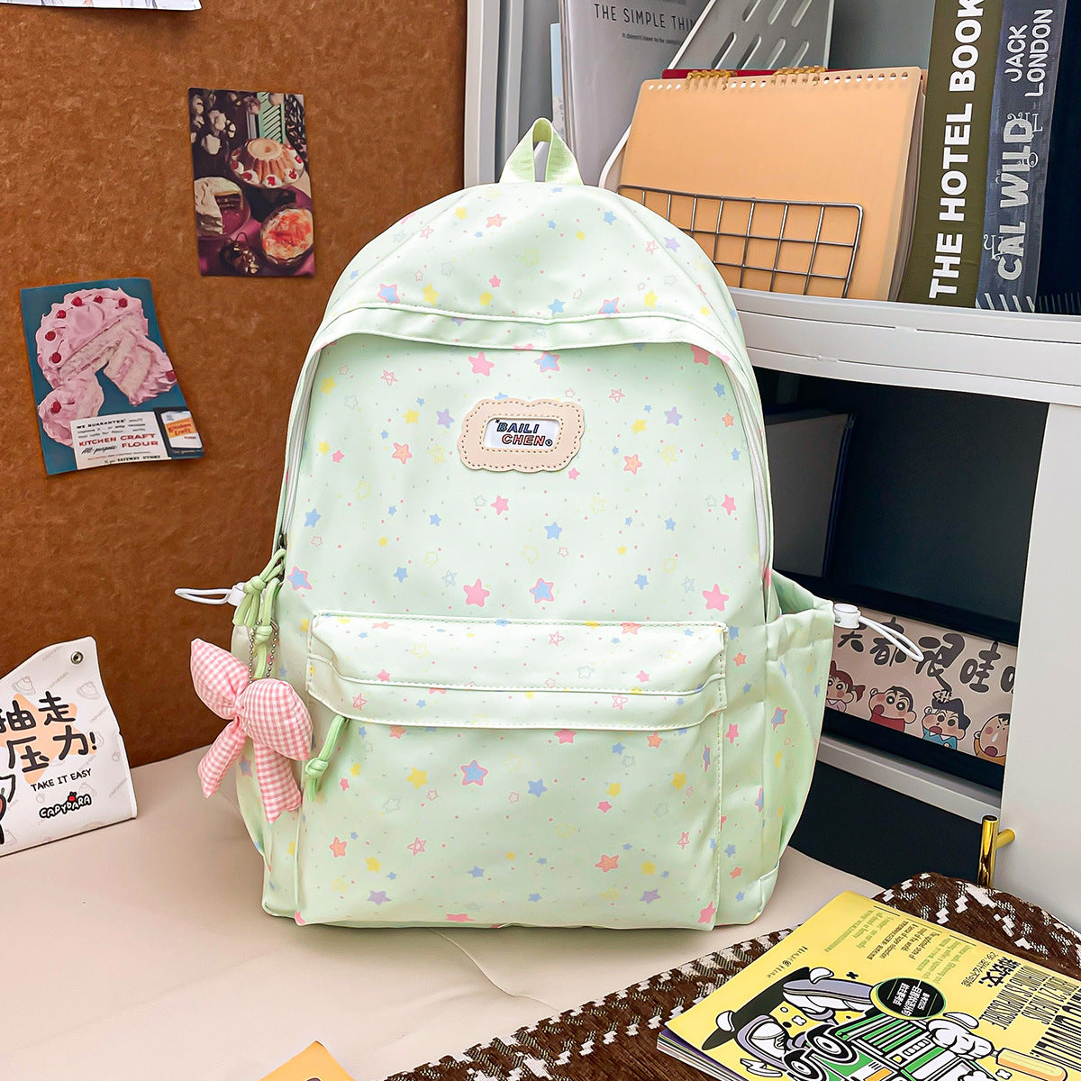 Cute Star Pattern Backpack — product view 3