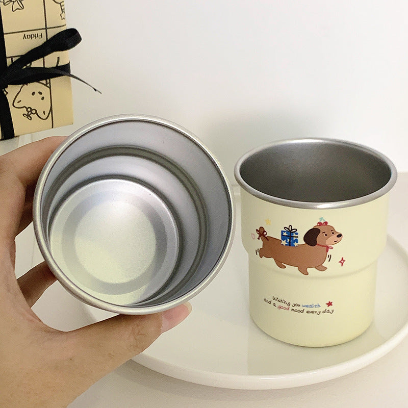 Toothbrush holder with charming dog design LoungeYard — product view 3