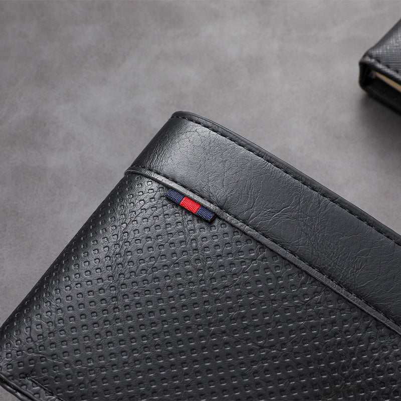 Textured Bi-Fold Leather Wallet LoungeYard — product view 2