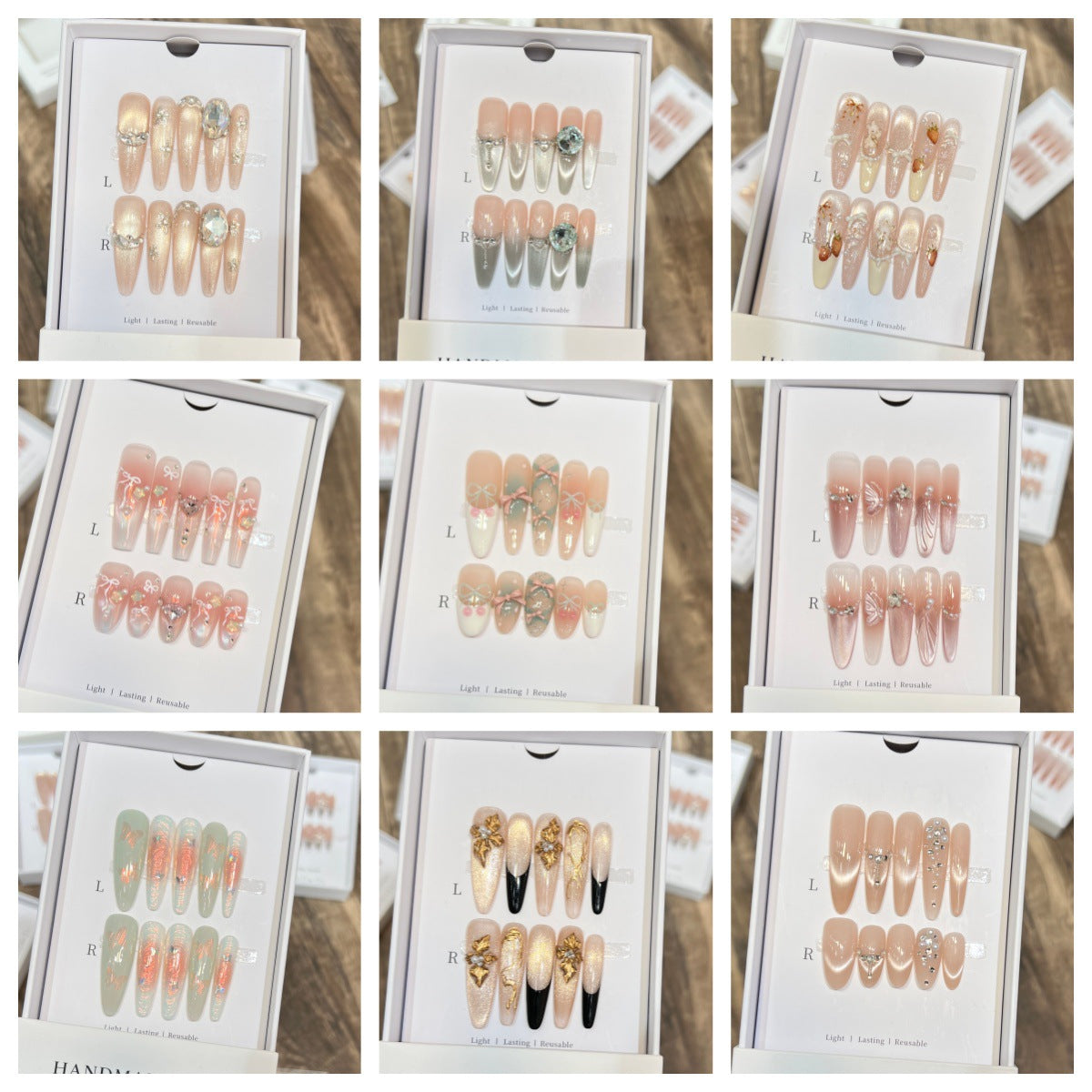 Luxurious Decorative Press-On Nail Tips — product view 2