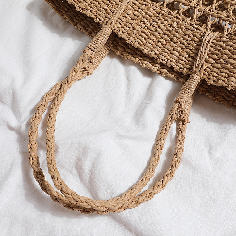 Handwoven Summer Tote Bag LoungeYard — product view 2