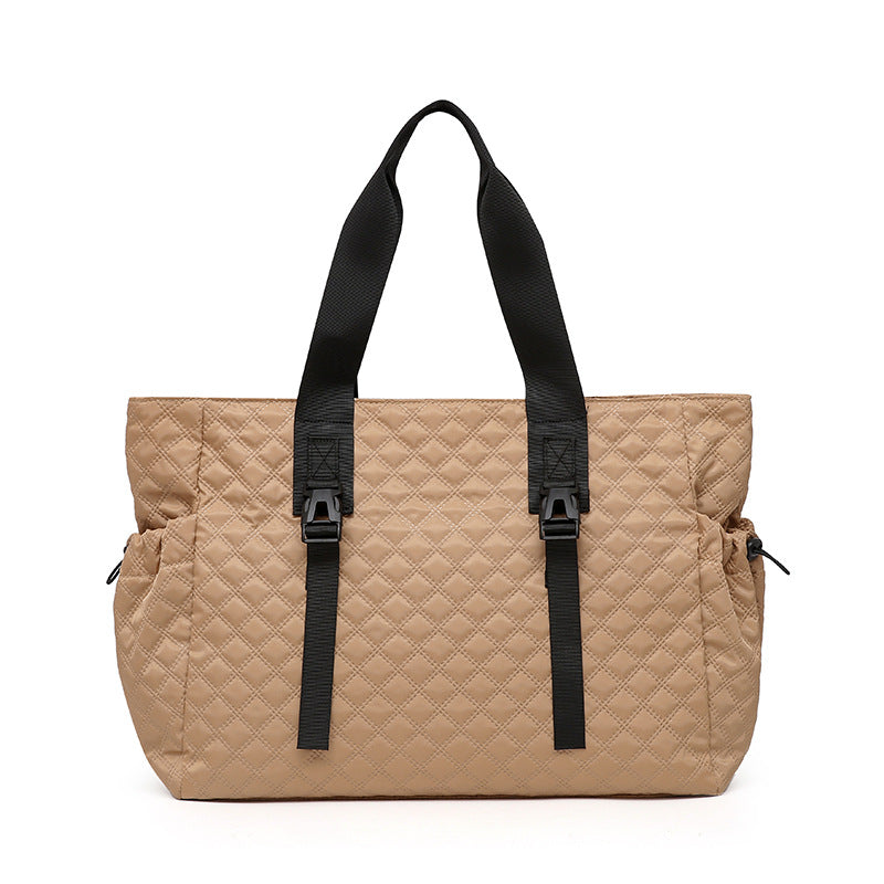 Quilted Multi-Compartment Tote Bag LoungeYard — product view 5